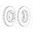 Jeu de 2 disques de frein avant JURID 562559JC - Visuel 2
