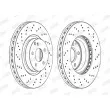 Jeu de 2 disques de frein avant JURID 562567JC - Visuel 2