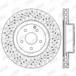 Jeu de 2 disques de frein avant JURID 562567JC - Visuel 3