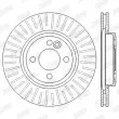 Jeu de 2 disques de frein avant JURID 562570JC - Visuel 2