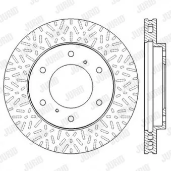 Jeu de 2 disques de frein avant JURID 562572JC