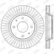 Jeu de 2 disques de frein avant JURID 562573JC - Visuel 2