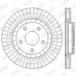 Jeu de 2 disques de frein avant JURID 562578JC - Visuel 2