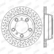 Jeu de 2 disques de frein arrière JURID 562588JC - Visuel 2