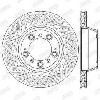 Jeu de 2 disques de frein arrière JURID 562590JC
