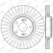 Jeu de 2 disques de frein avant JURID 562593JC - Visuel 3