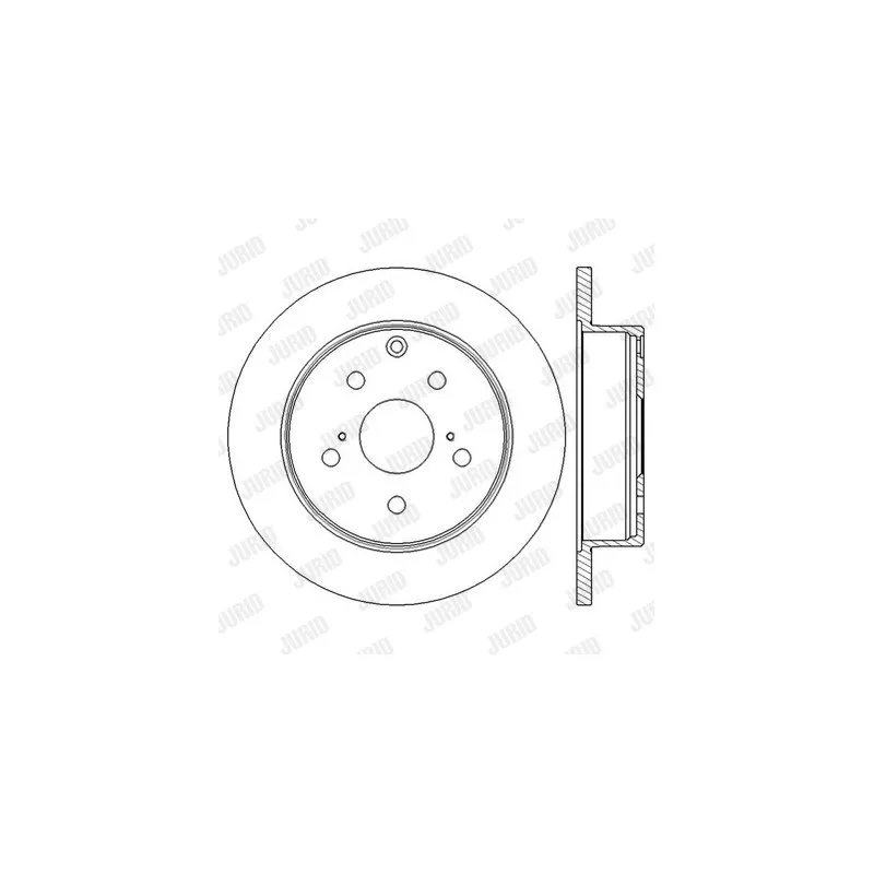 Jeu de 2 disques de frein arrière JURID 562601JC