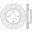 Jeu de 2 disques de frein avant JURID 562602JC - Visuel 2