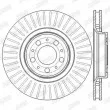 Jeu de 2 disques de frein avant JURID 562604JC - Visuel 3