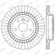 Jeu de 2 disques de frein arrière JURID 562605JC - Visuel 2