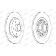 Jeu de 2 disques de frein arrière JURID 562609J - Visuel 2