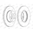 Jeu de 2 disques de frein avant JURID 562618JC - Visuel 2