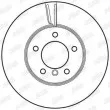 Jeu de 2 disques de frein avant JURID 562618JC - Visuel 3