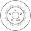 Jeu de 2 disques de frein arrière JURID 562620JC - Visuel 2