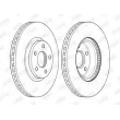 Jeu de 2 disques de frein avant JURID 562624JC - Visuel 2