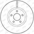 Jeu de 2 disques de frein avant JURID 562624JC - Visuel 3