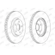 Jeu de 2 disques de frein avant JURID 562624JC-1 - Visuel 2