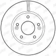 Jeu de 2 disques de frein avant JURID 562625JC - Visuel 2