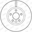 Jeu de 2 disques de frein avant JURID 562628JC - Visuel 3