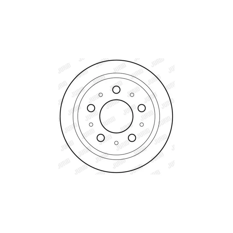 Jeu de 2 disques de frein arrière JURID 562629JC