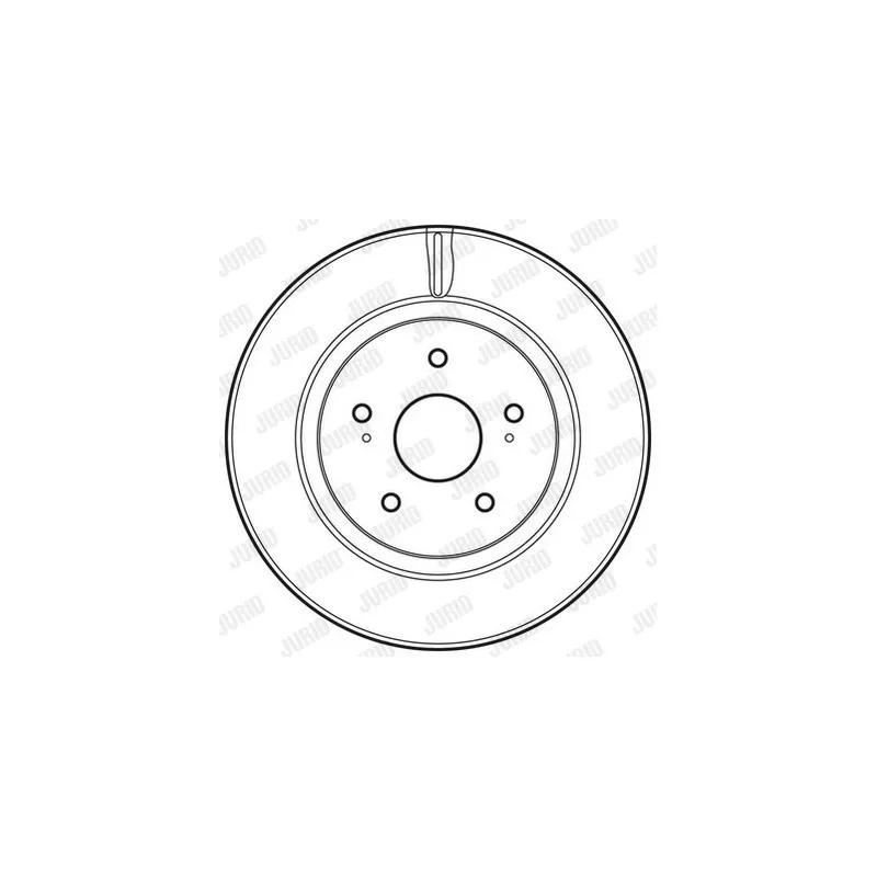 Jeu de 2 disques de frein avant JURID 562632JC