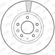 Jeu de 2 disques de frein avant JURID 562633JC - Visuel 2