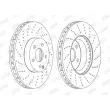 Jeu de 2 disques de frein avant JURID 562634JC - Visuel 2