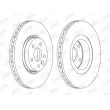 Jeu de 2 disques de frein avant JURID 562643JC - Visuel 2