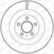 Jeu de 2 disques de frein arrière JURID 562645JC - Visuel 2