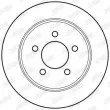 Jeu de 2 disques de frein arrière JURID 562646JC - Visuel 2