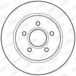 Jeu de 2 disques de frein arrière JURID 562648JC - Visuel 2