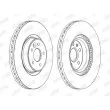 Jeu de 2 disques de frein avant JURID 562652JC - Visuel 2