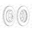 Jeu de 2 disques de frein avant JURID 562654JC - Visuel 2