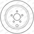 Jeu de 2 disques de frein arrière JURID 562660JC - Visuel 2
