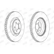 Jeu de 2 disques de frein avant JURID 562661JC - Visuel 2