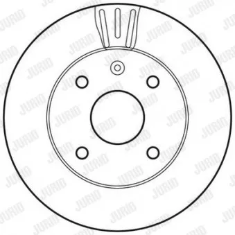 Jeu de 2 disques de frein avant JURID 562662JC