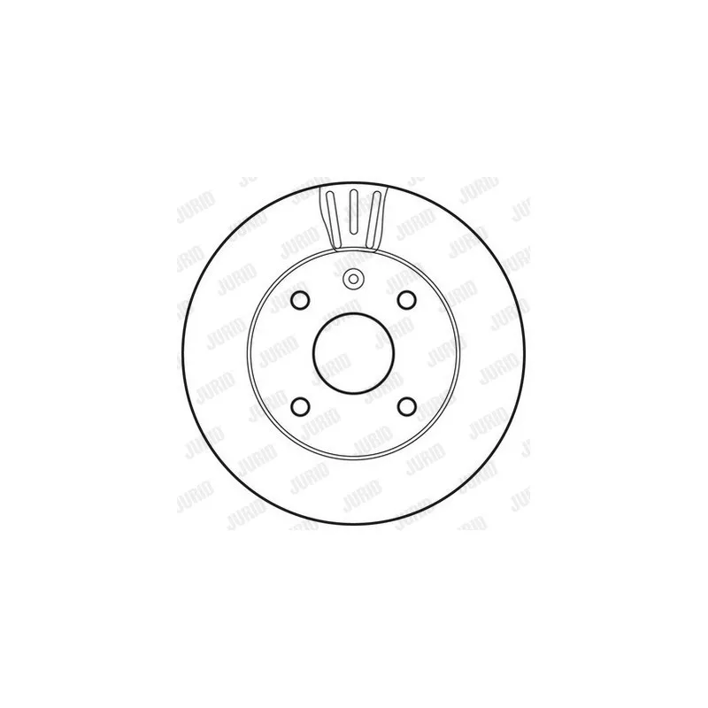 Jeu de 2 disques de frein avant JURID 562662JC