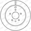 Jeu de 2 disques de frein arrière JURID 562670JC - Visuel 2