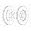 Jeu de 2 disques de frein avant JURID 562679JC-1 - Visuel 2