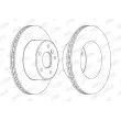 Jeu de 2 disques de frein avant JURID 562685JC - Visuel 2