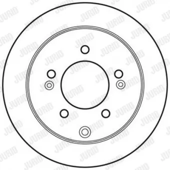 Jeu de 2 disques de frein arrière JURID 562686JC