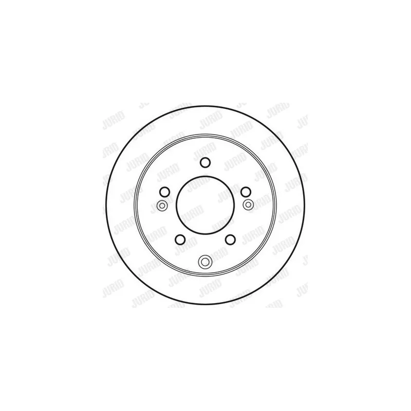 Jeu de 2 disques de frein arrière JURID 562686JC
