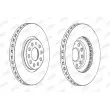 Jeu de 2 disques de frein avant JURID 562688JC - Visuel 2
