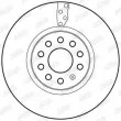 Jeu de 2 disques de frein avant JURID 562688JC - Visuel 3