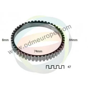 Anneau de palpeur, ABS ODM-MULTIPARTS 26-000002