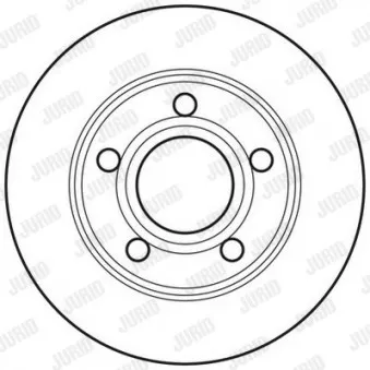 Jeu de 2 disques de frein arrière JURID 562690JC
