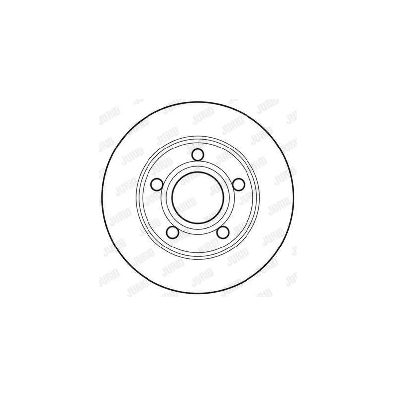 Jeu de 2 disques de frein arrière JURID 562690JC