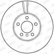 Jeu de 2 disques de frein avant JURID 562691JC - Visuel 2