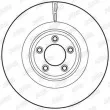 Jeu de 2 disques de frein avant JURID 562692JC - Visuel 3