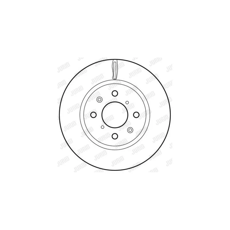 Jeu de 2 disques de frein avant JURID 562694JC